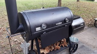 Old Country BBQ Pits Brazos with LavaLock Baffle Plate and Other Modifications [upl. by Ppik]