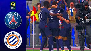 PSG vs Montpellier 60 Résumé et Buts  Ligue 1 2425 [upl. by Ailla]