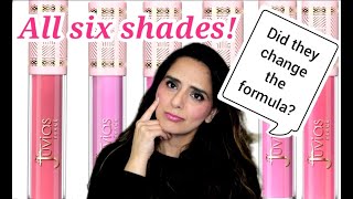 NEW Juvias Place Pink Smoothie Lip Glosses  All 6 Shades [upl. by Jarrett987]