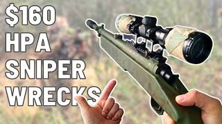 They Fear The CHEAPEST Airsoft HPA Sniper Rifle 160 Airsoft HPA Build [upl. by Aicilyt]