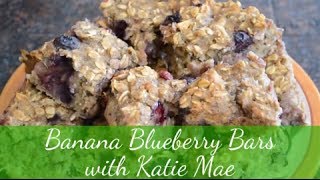 Banana Blueberry Bars gluten amp sugarfree  TheCulinaryGymcom [upl. by Aisile]