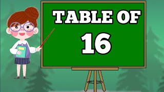 Table of 16 l Multiplication table of 16 l सोला का पाडा l सोळl चा पाडा l table l [upl. by Cirderf364]