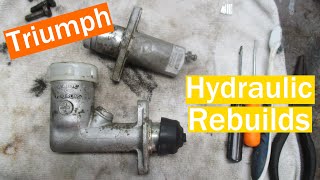 Triumph TR4 Rebuild 1  Master Cylinder Rebuilds  Roundtail Restoration [upl. by Lon]