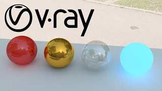 Cinema 4D Tutorial  Create different materials in VRay [upl. by Enidlarej]