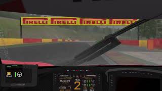 iRacing Onboard Lap McLaren 720S GT3 EVO at SpaFrancorchamps Wet 24S4 Simucube Series [upl. by Hutchinson]