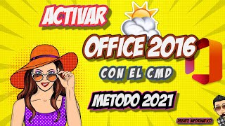 Como Activar Office 2016 sin Programas 100 Efectivo 【Con el CMD】 [upl. by Ilenna]