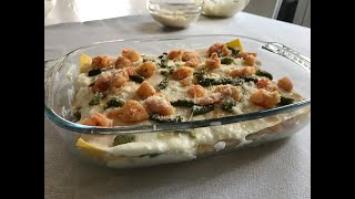 LASAGNA SFIZIOSA CON GAMBERETTI E ASPARAGI Lasanje me karkalece dhe asparage shume e shijshme [upl. by Adiana225]