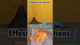 Explosive amp Effusive Volcanic Eruptions Model  The Indian Youngster [upl. by Norvall822]