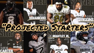 COLORADO FOOTBALL DEFENSIVE LINE PROJECTED STARTERS COACH PRIME HAS REVAMPED THE TRENCHES [upl. by Shelbi449]