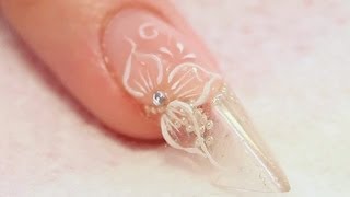 Acrylic Edge Nail with Encapsulated Beads Tutorial [upl. by Eiryk355]