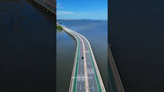 🇹🇭The sea road in Chonburi province Thailand beautiful aerialfilming travel shorts thailand [upl. by Erastes]