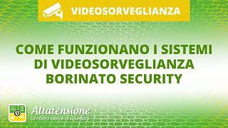 Come funzionano i sistemi di videosorveglianza Borinato Security [upl. by Trakas]