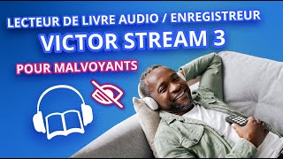 Un lecteur de livres audioenregistreur pour personnes non et malvoyantes  Victor Reader Stream 3 [upl. by Anirb]