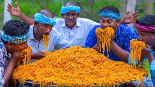 NOODLES  Yummy Hakka Noodles Recipe Cooking and Eating in Village  Chinese Food  Veg Noodles [upl. by Tertia]