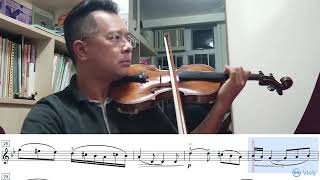 ABRSM Violin Grade 6 B1 Orientale No9 from Kaleidoscope Op50 CCUI practice with score [upl. by Arabela]