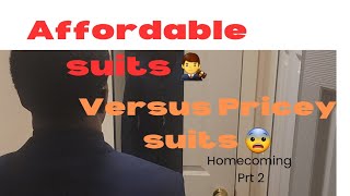 600 suit versus 200 suit for homecoming hoco SuitShop acclimatization Not a paid advertisement [upl. by Jovia37]