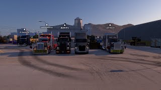 ats  Freightliner Cascadia  Rutas en el Multiplayer [upl. by Kcirddahc578]