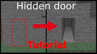 Hidden piston door I Versteckte Tür I Easy Minecraft Redstone Tutorial I Minecraft Java  Bedrock [upl. by Costanzia]