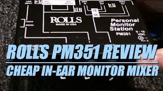 Rolls PM351 Review Cheap in Ear Monitor System [upl. by Pimbley]