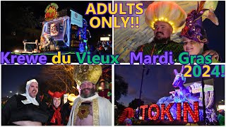 Krewe du Vieux Parade Mardi Gras 2024 WARNING ADULTS ONLY When quotAIquot RUINS THE WORLD [upl. by Ecirtak370]