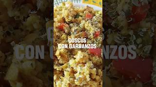 CUSCÚS COM GARBANZOS 🍚 igtiktok ytuquecomess 🌱 cuscus cuscusvegano recetasveganas [upl. by Huberto]