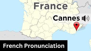 How to pronounce Cannes FrenchFrance  PronounceNamescom [upl. by Llednav]