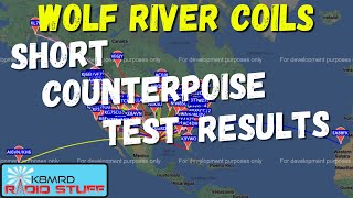 Test 2 Wolf River Coils Counterpoise Length Long VS Short [upl. by Jehiel]