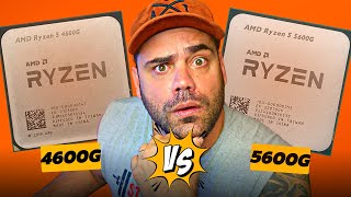 RYZEN 5 5600G vs 4600G TESTES COM E SEM PLACA DE VÍDEO [upl. by Otsirave388]