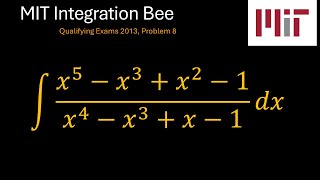 MIT 2013 Integration Bee Qualifying Exam Problem 8 [upl. by Johnathan]