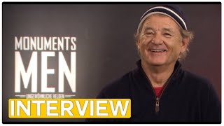 The Monuments Men  EXCLUSIVE Interview 2014 Matt Damon Bill Murray [upl. by Ynamrej948]