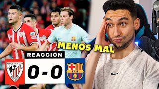 REACCIONANDO al Athletic Club vs Barcelona 00 SEGUIMOS A 8 PUNTOS [upl. by Hefter]