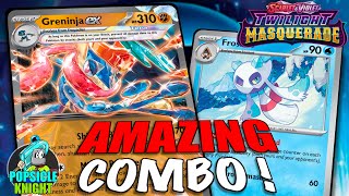 GRENINJA ex  Beat the Best Decks In Format With This FROSLASS Combination TWILIGHT MASQUERADE [upl. by Erdnaid]