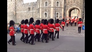 Changing the Guard at Windsor Castle  Saturday the 14th of October 2017 [upl. by Venable546]