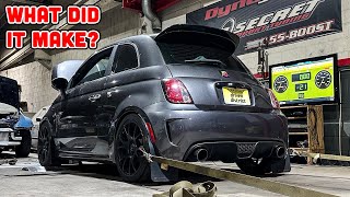 Fiat 500 Abarth Dyno Numbers EC Phase 2 Tune [upl. by Efren]