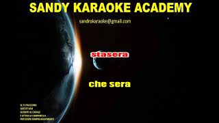 KARAOKE STASERA CHE SERA MATIA BAZAR VERSIONE HULLY GULLY demo [upl. by Barbur]