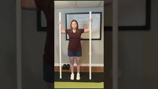 Between 2 poles schroth method exercise for scoliosis🩻 [upl. by Nnylsor]