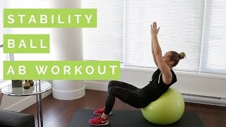 Stability Ball Ab Workout  Full Length [upl. by Laird]