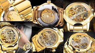 FORSINING Men Mechanical Watch Luxury Large Dial Outdoor Business Hollow Skeleton Automatic 19827437 [upl. by Nosyd]