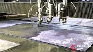 Waterjet Cutting Corten Steel [upl. by Kobylak345]