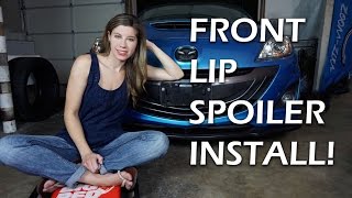 Subaru OEM Front Lip Spoiler Installation 2020 STI [upl. by Mehitable]