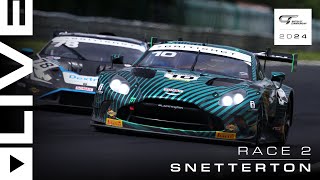 LIVE  Race 2  Snetterton  British GT 2024 [upl. by Adnomar]