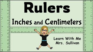 How to use Rulers for Inches amp Centimeters and how to tell the two sides apart [upl. by Noleta]