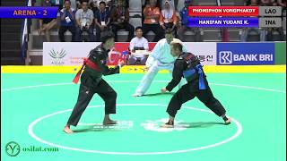 Pencak Silat Mens Tanding Class C  LAO vs INA  18th Asian Games Indonesian 2018 [upl. by Henley]