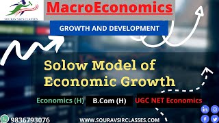 Solow Model of Economic Growth  Solow Model Economics Hons  Capital Deepening amp WideningUGC NET [upl. by Jaime]