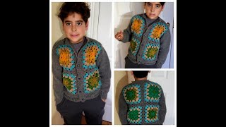 Abrigo crochet y dos agujas Parte 1 crochetpatterns crochet tejercrochet [upl. by Azeria]