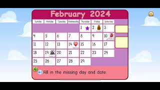 Starfall Calendar February 2024 [upl. by Nnyw]