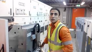 شرح محطات الكهرباء الجزء الثامن MV Circuit Breaker out of Switchgear for Maintenance [upl. by Sibyls]