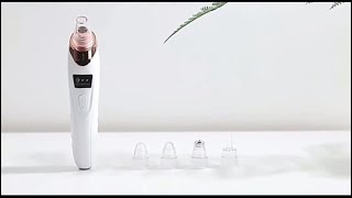 5 in 1 Electric Rechargeable Black Head Remover Machine Acne Oil Vacuum Suction Face Pore Cleaner [upl. by Charita]