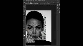 Cracked skin effect in Photoshop photoshoptutorial adobe photoshopedit [upl. by Tareyn863]