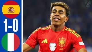 Spain vs Italy 10  All Goals amp Highlights  Euro 2024 [upl. by Rolfe]